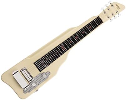 Gretsch G5700 Electromatic Lap Steel 6-String Electric Guitar with Plastic Fingerboard and Mahogany Body (Right-Handed, Vintage White)