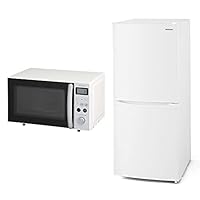 Amazon | 【セット買い】アイリスオーヤマ 冷蔵庫 142L ホワイト IRSD