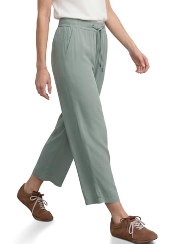 Street One High Waist Wide Leg Hose im Loose Fit Dark Mint Green 40