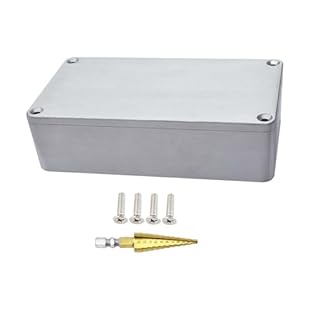 Premium material: The 1590B enclosure is made of high-quality aluminum. Suitable for long time use. Color: Silver. Smooth surface with no sharp edges. good quality for DIY personalized painted. Easy to use: Easy to be machined, drilled or painted, th...