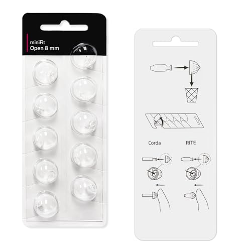(Open Vent 8mm) Hearing Aid Domes for Oticon Minifit, Oticon Ear Caps Replacements Parts AccessoriesDomes for Oticon Hearing Aid Supplies Cleaning Kits(30 Pcs) - Thumbnail 2