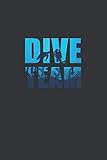  Dive Team Scuba Blood Pressure Notebook: Lined Journal, 120 Pages, 6 x 9, BP Log Matte Finish