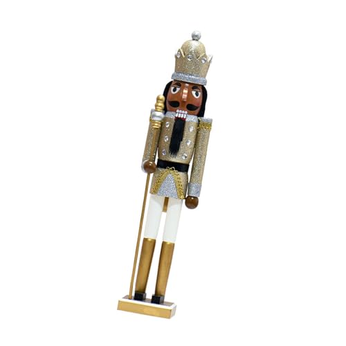 jiingekk Decoración de cascanueces para fiestas navideñas, figura decorativa de soldado de madera para festividades, decoración de soldado de Navidad
