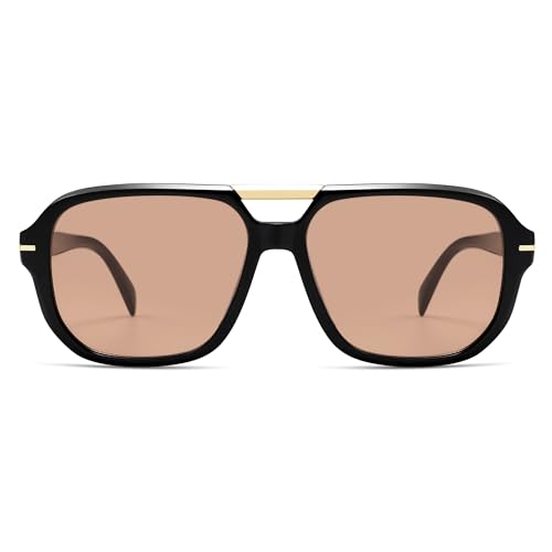 Retro Square Aviator Sunglasses Womens Mens 70s Classic Vintage Oversized Sun Glasses AR822823