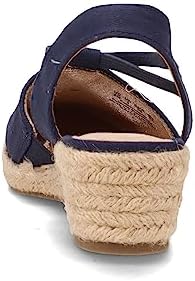LifeStride Womens Katrina 2 Espadrille Wedge Lux Navy 8 W | Image 4