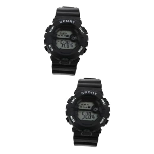 Holibanna 2 Unidades Assistir relógios infantis relógio elétrico relógio esportivo LED relógios masculinos relogio digital crianças assistem lindo relógio para crianças conduziu caso aluna