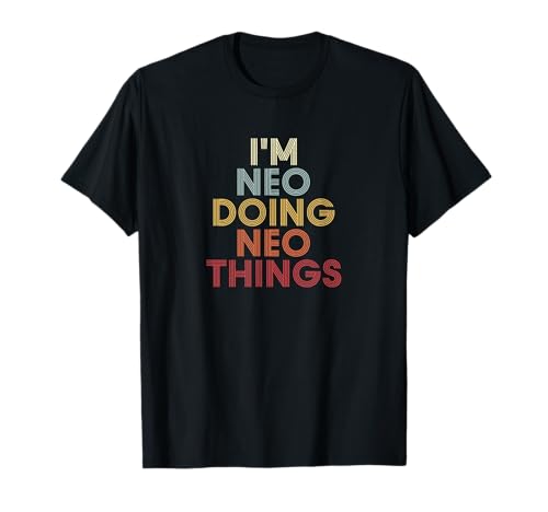 Neo Name Neo Personalized Name First Given T-Shirt