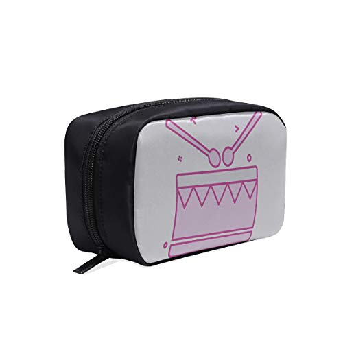 Bolsa de viaje Carryon Instrumento de música acústica Bolsa de accesorios de maquillaje de batería Bolsa de aseo de viaje para hombre Bolsa de playa pequeña y de moda Bolsas de cosméticos Estuche mu