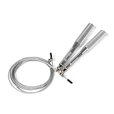 Titan Fitness Speed Jump Rope 10' Adjustable Length Cable Solid Aluminum Handles