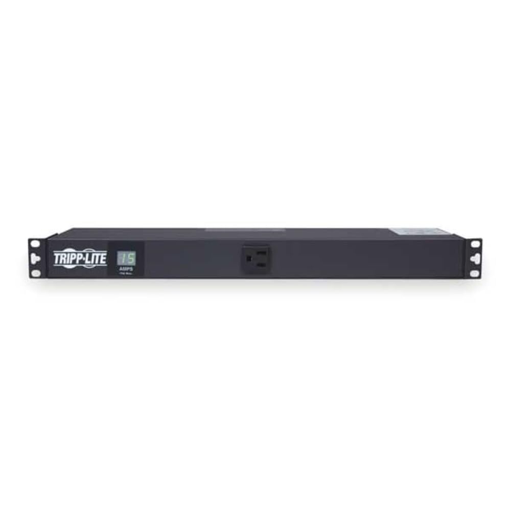 Eaton Tripp Lite PDUMH15 1U Rack Mount PDU Metered Power Strip with Amp Reader, 13 Outlets, 1440W, 12A / 120V, 15ft Cord, 15A Breaker, Rackmount Power Distribution for Server Rack, 2-Year Warranty