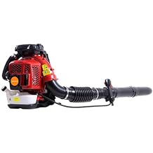 80CC Backpack Leaf Blower, 900CFM 2-Stroke Engine Gas Leaf Blower, LeafBlower with 2.3L Oil Tank, Leaf Blowers Gas Powered for Lawn Cleaning 80CC Red