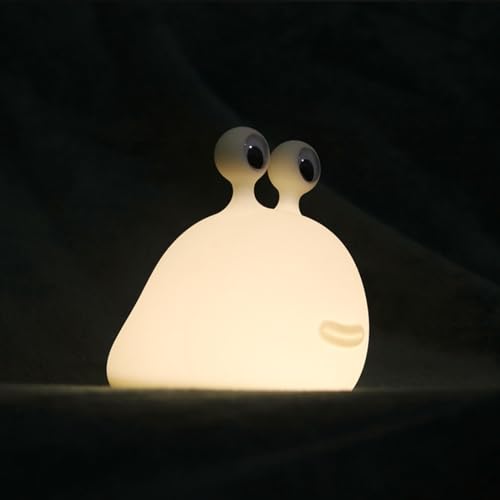 BOATHOG Slug Night Light,USB Rechargeable Animal Lamps Touch Control Timer and Dimmable for Breastfeeding, Cute Animal Bedside Lamp