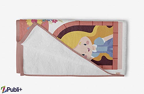 Variante de ZPUBLI+ toallas personalizadas 30x50 Princesa