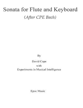 Paperback Sonata for Flute and Keyboard: (After CPE Bach) Book