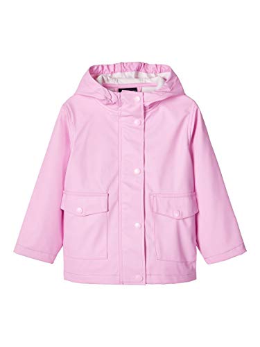 NAME IT Unisex NMNMIL RAIN JACKET1 Camp Regenmantel, Pastel Lavender, 80