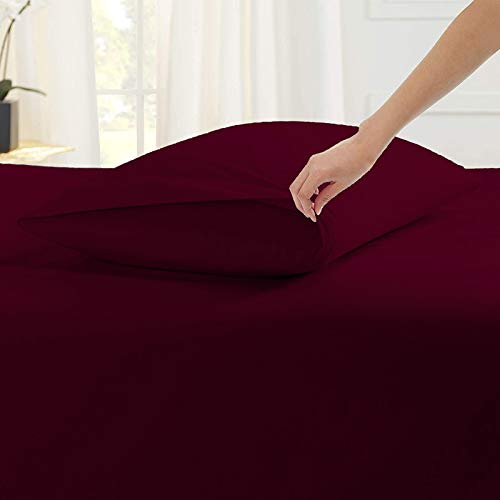 Image of YRM Bedding's Wine 600-TC Oraganic Cotton 2 Piece Pillow Covers (17 inchx27 inch)