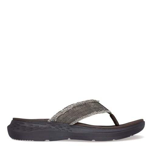Skechers Men's Parson Sd-Gino Thong Sandal with Frayed Edges2