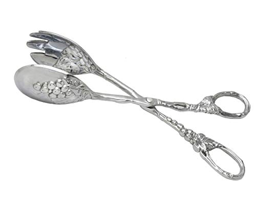 grape design kitchen - Arthur Court Designs Grape Pattern Heavy Duty Aluminum Serving Tongs, Polished Salad Servers, Buffet Party Catering Serving, Durable Salad Servers for Kitchen for Salad/Ice/Bread 10.5 inch Long