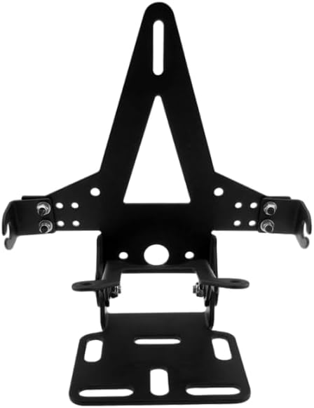 Motorcycle Black Rear Tail Light Mount License Plate Bracket Holder for Sport Street Dirt Bike