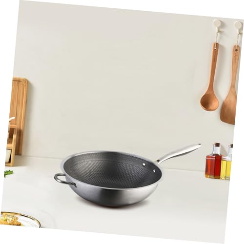 Wok Antiadherente Doble Mango Acero Inoxidable Honeycomb miniatura 5