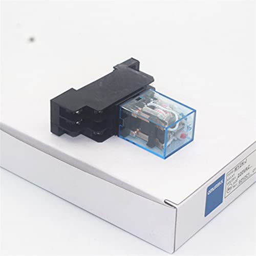 Relais électromagnétique DPDT EZZON AC 24V avec base de prise LED - 6