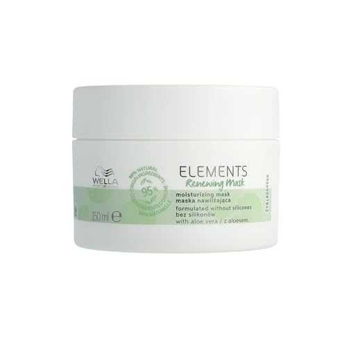 Wella Professionals ELEMENTS Renewing Masque Sans Silicone - Hydrate, Prévient les Frisottis & la Casse - Pour Tous Types de Cheveux 150ml