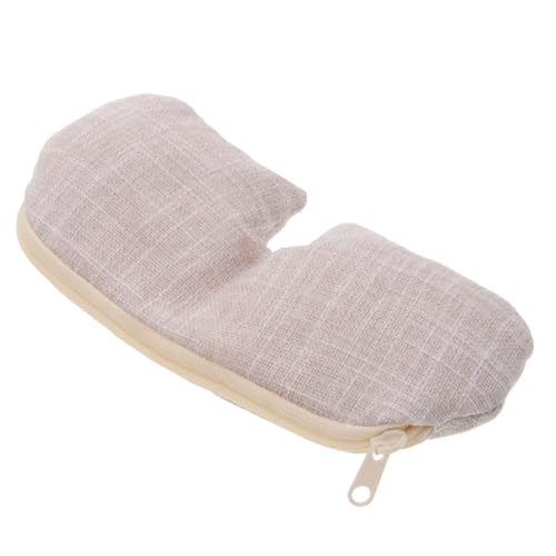 WRITWAA De Ojos Con Compresas Calientes Cálida Y Profunda Para Dormir Por La Noche Antiojeras Antiarrugas De Luz Reutilizable Con Sal Mineral Beige
