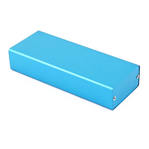 Aexit 23 x 44 x 110mm conectores de aluminio azul miniatura 3