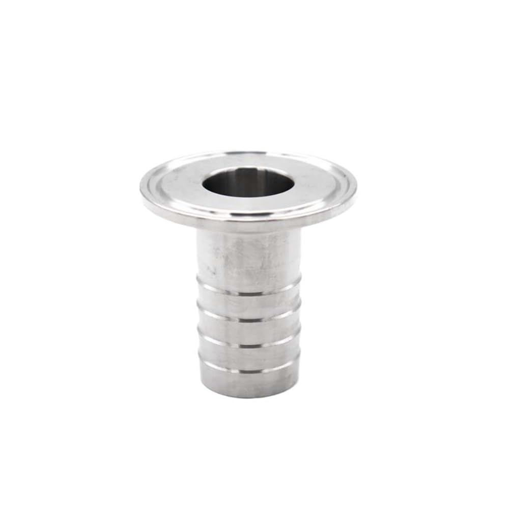 Vividcrate One Color High Endurance 304 Stainless Steel Tri Clamp Sanitary Hose Adapter-Machined Flanged Fitting For Fluid Transmission,1Pcs