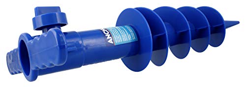 Beach Umbrella Anchor Sand Auger and Fishing Pole Sand Anchor by JGR Copa (Blue)