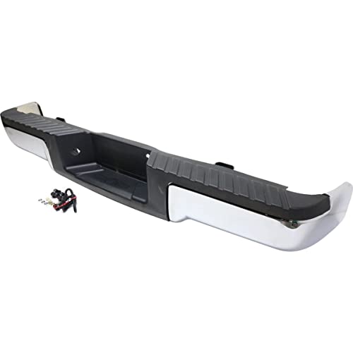 Mbi Auto - Steel Chrome, Complete Rear Bumper Assembly For 2009-2014 Ford F150 Without Park Assist, Fo1103160 #TOP3