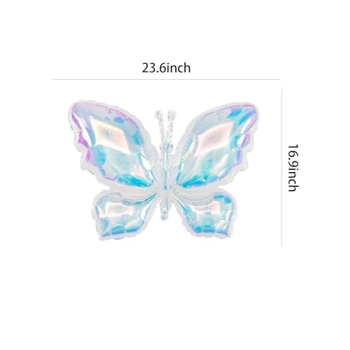 Image of PLAP Birthday Butterfly Party Balloons Party Decorate with Balloon Decorations (Transparency)