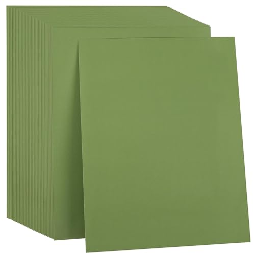 35 Sheets Bamboo Green Cardstock 8.5 x 11 Inch Card Stock Boho Paper 250GSM/92LB Thick Paper for Card Making Scrapbooking DIY Crafts UAP31BG35