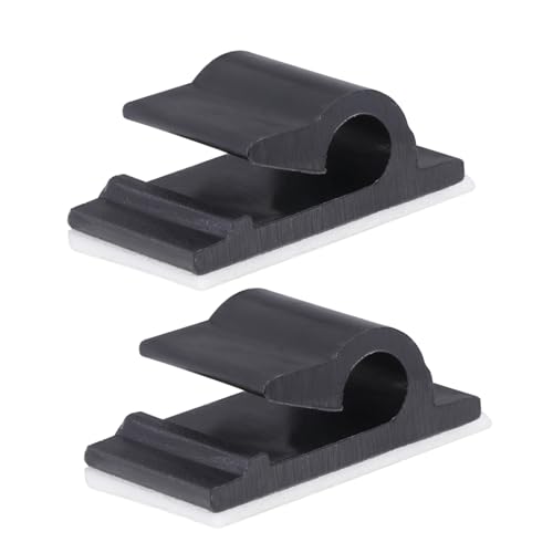 Clips Adhesivos para Cables 50 piezas Nylon Negro 94V-2 con Doble Cinta Adhesiva, Pegatinas Esponjosas, para Cables y Redes, Uso en Techo o Hogar miniatura 1
