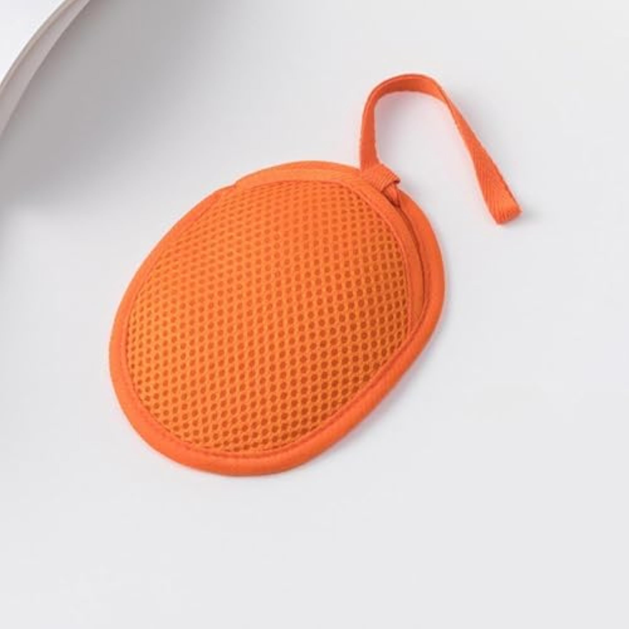 Mesh Soap Bag for Drying, Orange