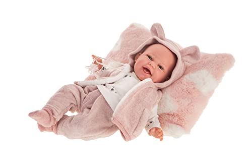 Muñecas Antonio Juan - Recien Nacida Baby Clara palabritas Chaleco orejitas
