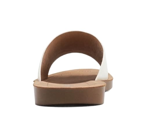 Image of Soda Shoes Efron-S Women Flip Flops Basic Plain Slippers Slip On Sandals Slides Casual Peep Toe Beach