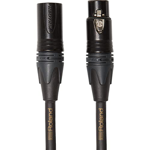 Câble micro symétrique gamme Gold Roland - Connecteurs XLR Neutrik, 3 m - RMC-G10