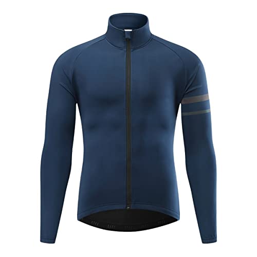 XuuSHA Roupa de segurança de alta visibilidade, jaqueta térmica de ciclismo de lã para trabalho de s