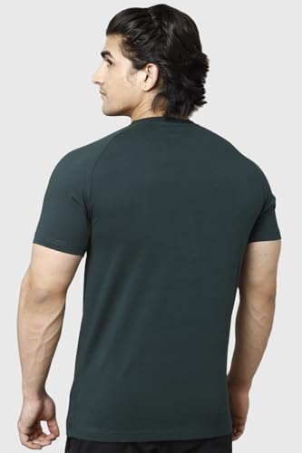 Image of FUAARK Men's Solid Slim Fit Sports Gym T-Shirt
