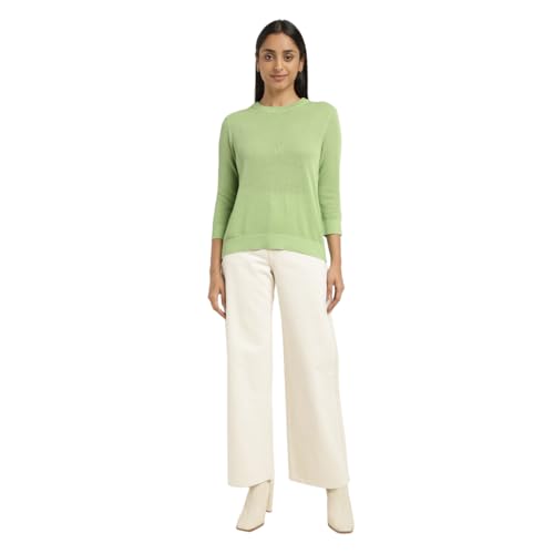Image of Levi's Women Leather Round Neck Sweater