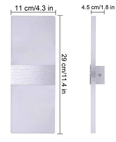 Applique da Parete Interno 12W Kimjo, Lampada da