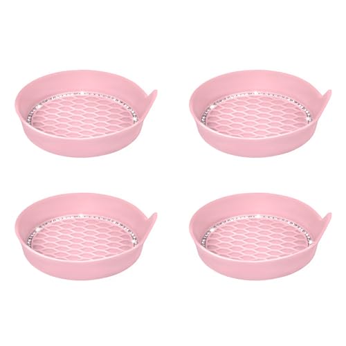 Juego 4 Coasters para Porta Vasos de Auto Rosa miniatura 1