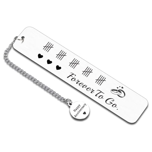 25th Wedding Anniversary Bookmarks Gifts for Couple, Silver Gifts for Husband Wife, 25 Year Anniversary-Gifts for Him Her, 25th Silver Wedding Gift for Couple Parents, National Boyfriend Bookmarks