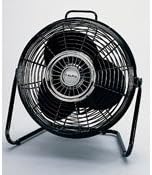 12" Table & Floor Fan,Black