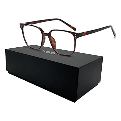 MOGS Vintage-Brille, quadratisch, Blaulicht-Brille Cover