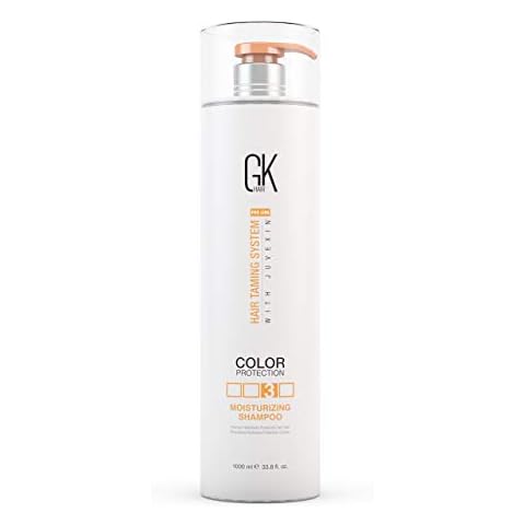 GK HAIR Global Keratin Moisturizing Shampoo Pflegt gründlich für trockenes und geschädigtes Haar - Shampoo für Damen und Herren Cover