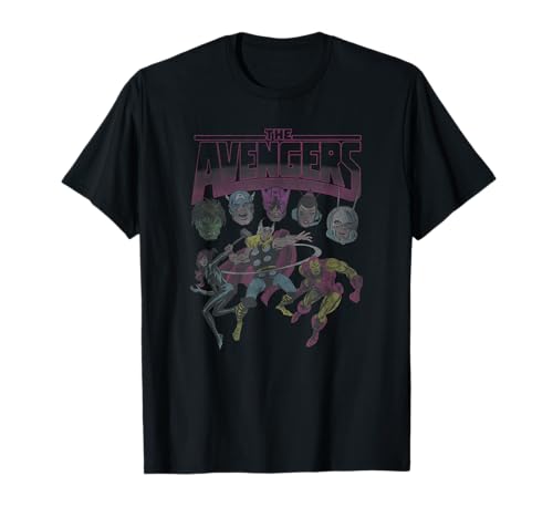 T-shirt Marvel Avengers nostalgie des premiers comics imprimés