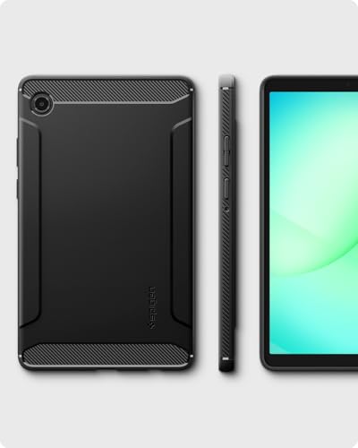 Image of Spigen Rugged Armor | Samsung Galaxy Tab A11 Case [Flexible] [Slim Protection] 8.7 inch Protective Back Cover | TPU - Matte Black