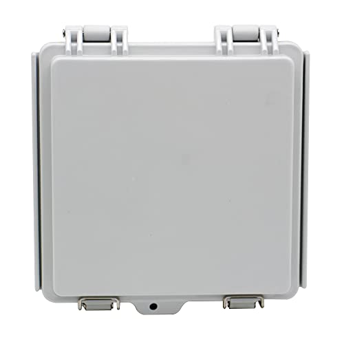 Airtak Abs Electric Junction Box, Ip67 Weatherproof Electrical Boxes, Hinged Clear Cover Outdoor Waterproof Plastic Enclosure Box With Lock, Small Dustproof Case 5.9×5.9×3.5 Inch(150×150×90Mm) #TOP6